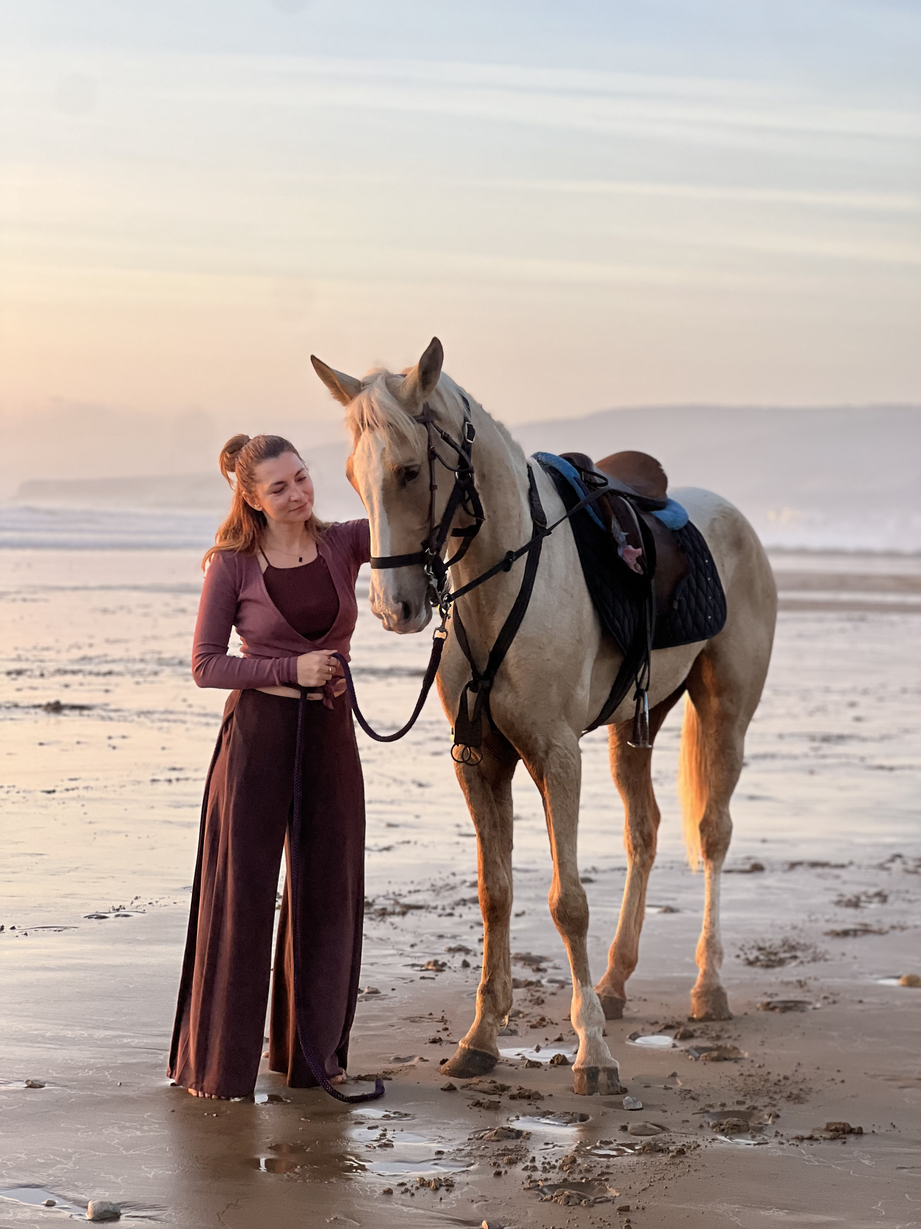Horse riding along the Atlantic coastline